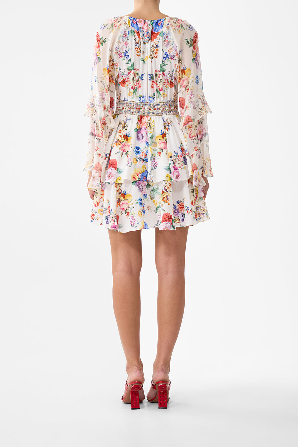 MNCAM131026140621518_2 CAMILLA Short Waistband Dress With Ruffle Sleeve I Left MY Heart - Image 2