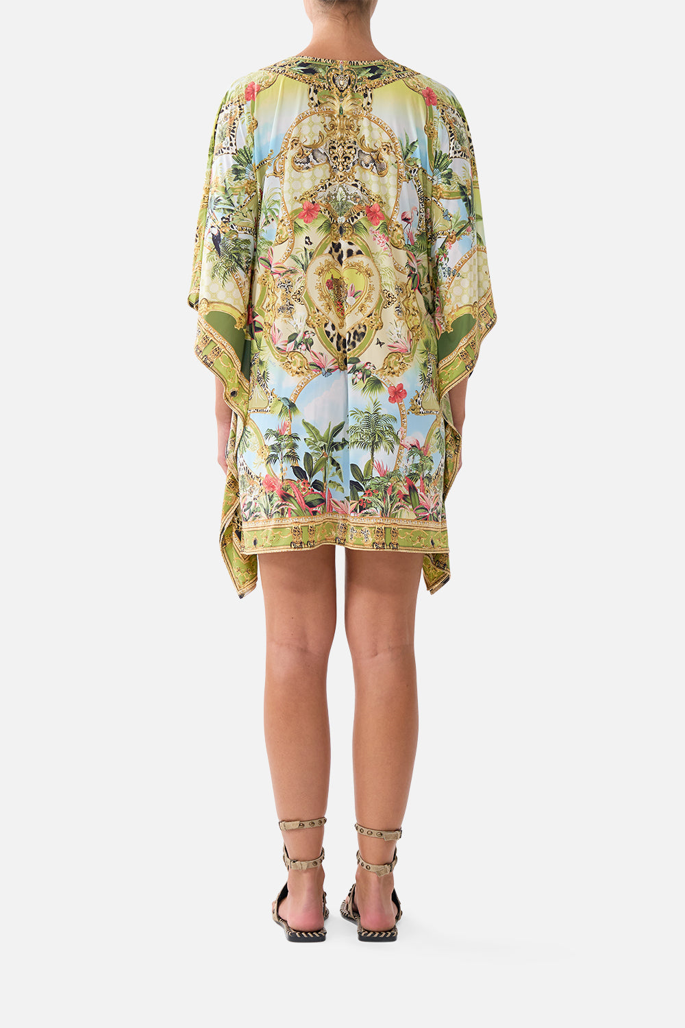 MNCAM131026140621519_2 CAMILLA Short V Neck Kaftan W Ring Front Trim Wanderlust Empire - Image 2