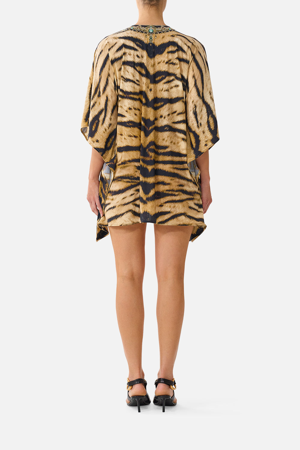 MNCAM131026140621521_2 CAMILLA Short V Neck Kaftan W Ring Front Trim A Wink TO the Wild - Image 2
