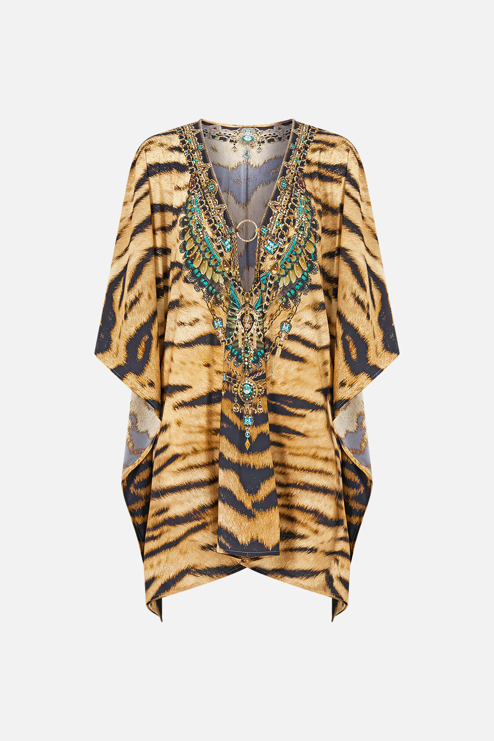 MNCAM131026140621521_3 CAMILLA Short V Neck Kaftan W Ring Front Trim A Wink TO the Wild - Image 3