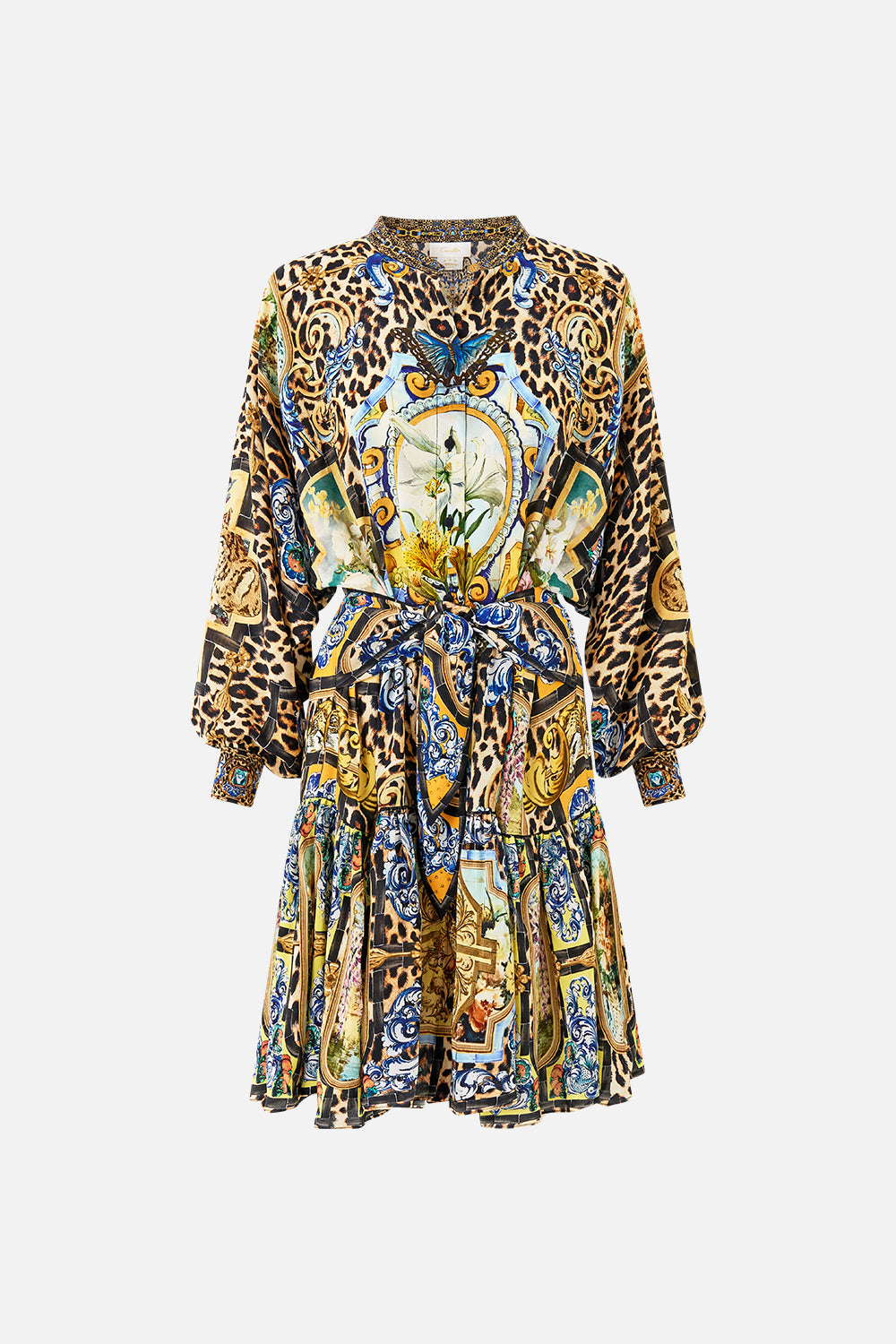 MNCAM131026140621525_3 CAMILLA Short Tiered Shirtdress With Wide Waist Tie Sevillian Style - Image 3