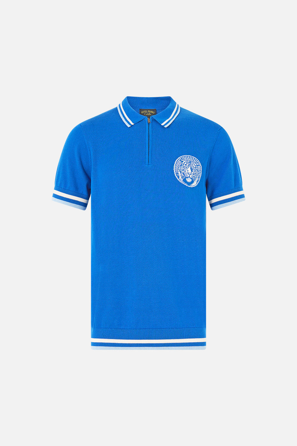 MNCAM131026140621526_3 CAMILLA Short Sleeve Quarter Zip Knit Polo Shirt DE Nada Granada - Image 3
