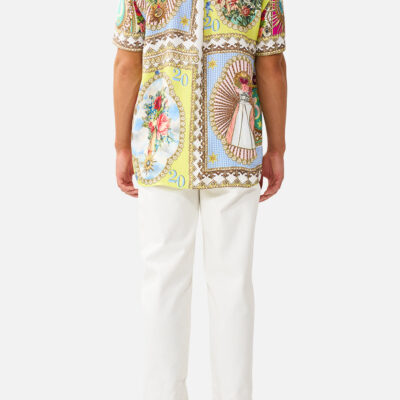 CAMILLA Short Sleeve Oversized Shirt Painted Prayers - Image 2