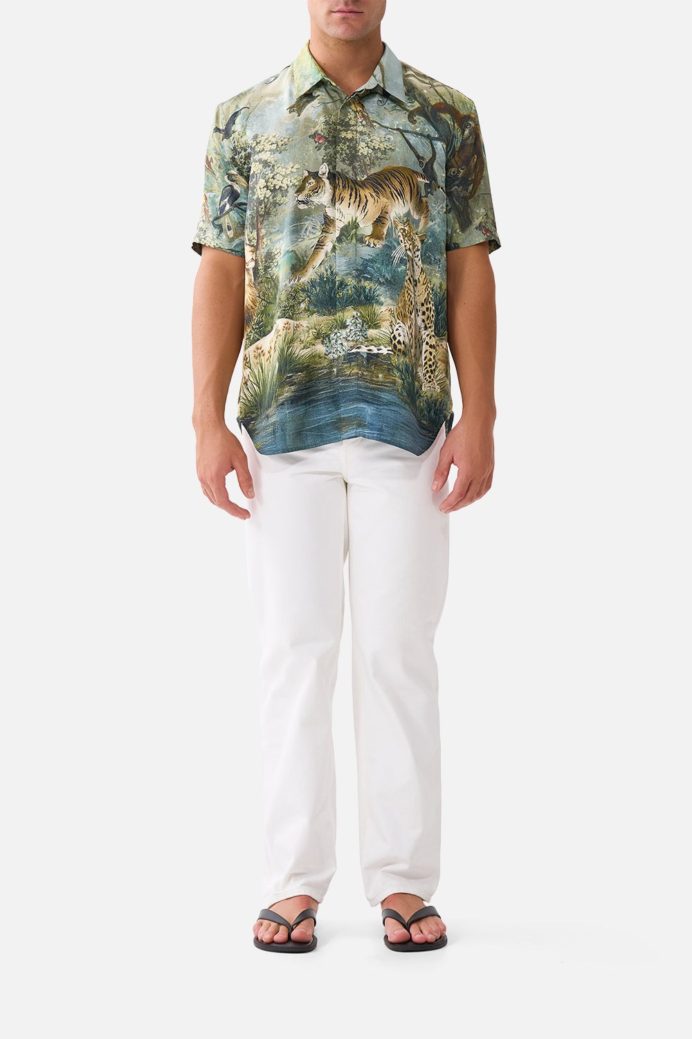 CAMILLA Short Sleeve Oversized Shirt Animals - Image 1