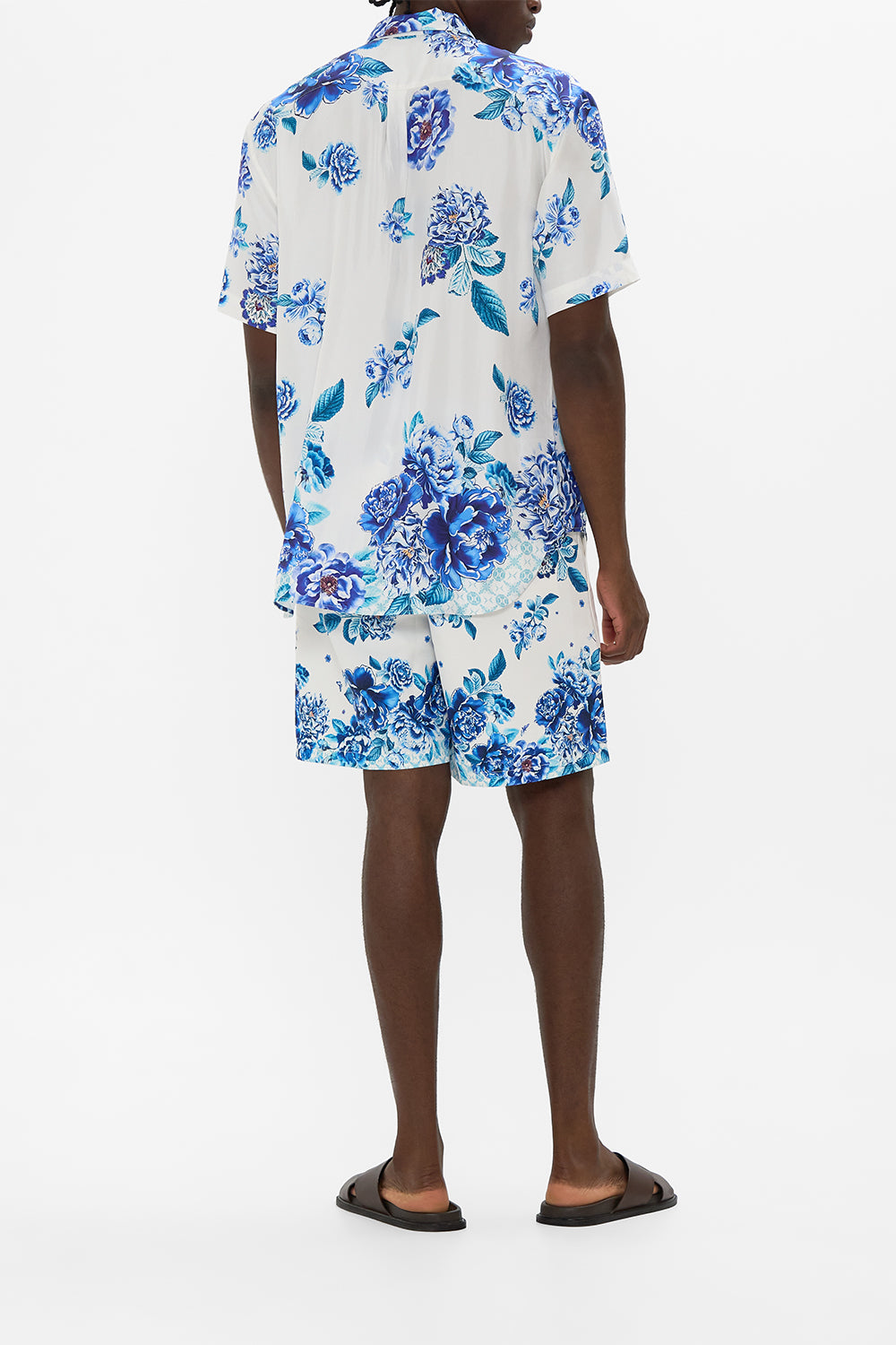 CAMILLA Short Sleeve Oversized Shirt A Ceramic Garden - Image 2