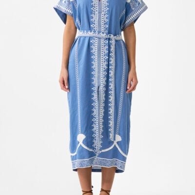 CAMILLA Short Sleeve Kaftan With Tie Waist DE Nada Granada - Image 1