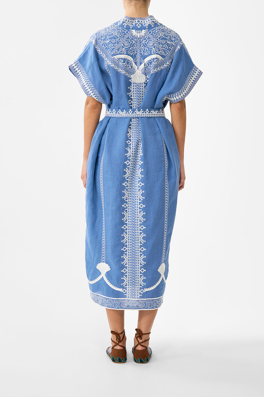 MNCAM131026140621533_2 CAMILLA Short Sleeve Kaftan With Tie Waist DE Nada Granada - Image 2