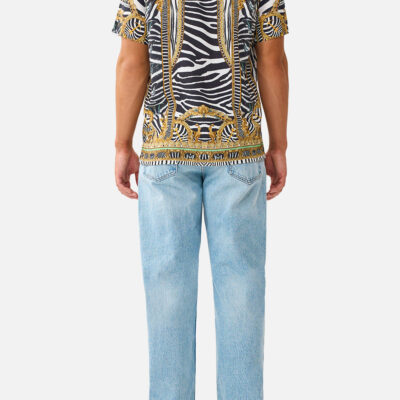 CAMILLA Short Sleeve Camp Collared Shirt Zig Zag Zoo - Image 2