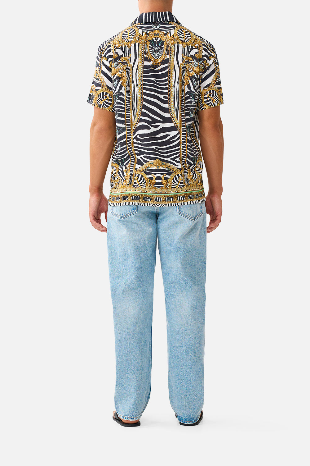 MNCAM131026140621535_2 CAMILLA Short Sleeve Camp Collared Shirt Zig Zag Zoo - Image 2