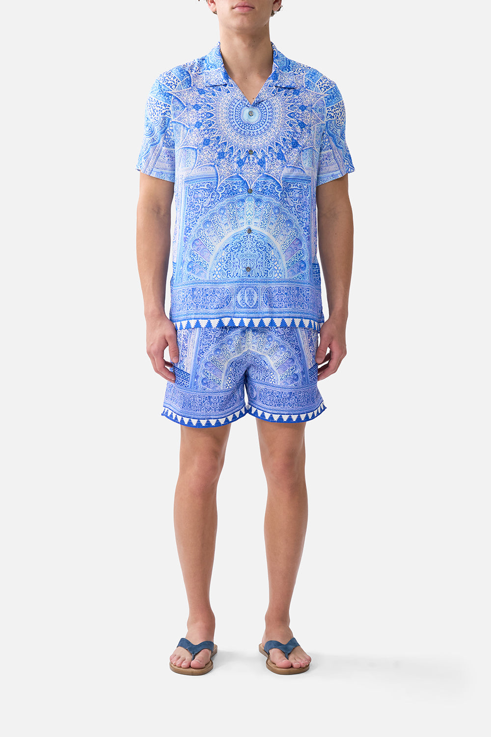 CAMILLA Short Sleeve Camp Collared Shirt the Bosphorous - Image 1
