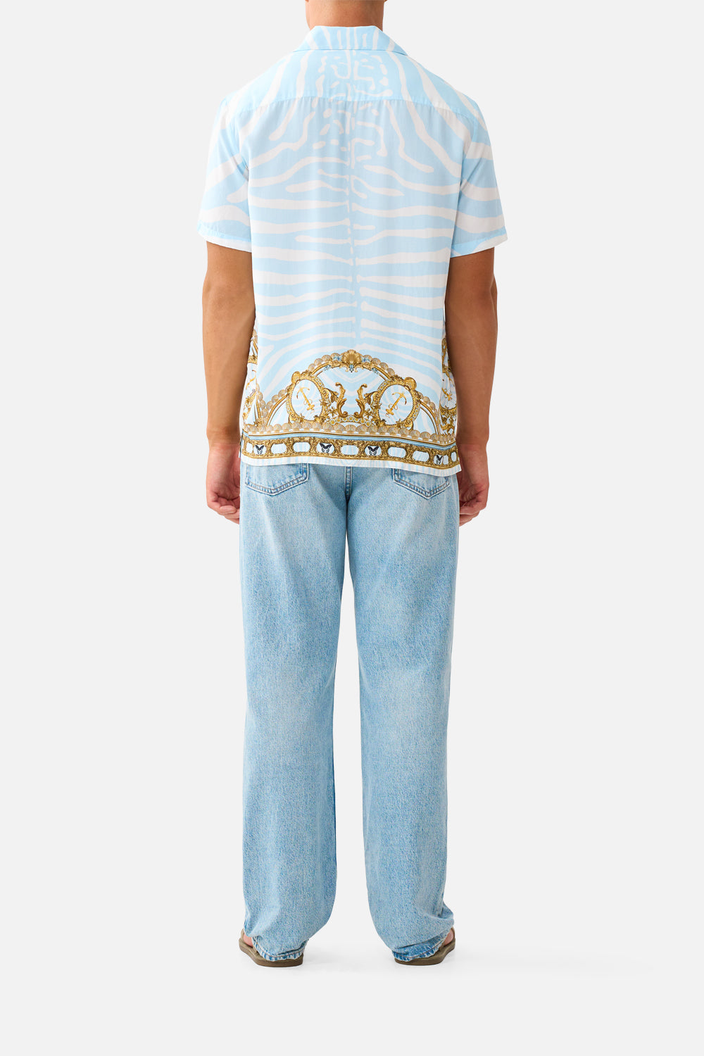 MNCAM131026140621545_2 CAMILLA Short Sleeve Camp Collared Shirt Spirit OF Stripes - Image 2