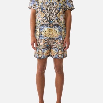 CAMILLA Short Sleeve Camp Collared Shirt Sevillian Style - Image 1