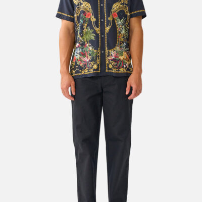 CAMILLA Short Sleeve Camp Collared Shirt Palace Zoology - Image 1