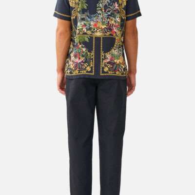 CAMILLA Short Sleeve Camp Collared Shirt Palace Zoology - Image 2