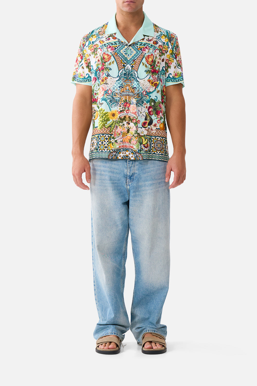 CAMILLA Short Sleeve Camp Collared Shirt Magic OF the Mercado - Image 1