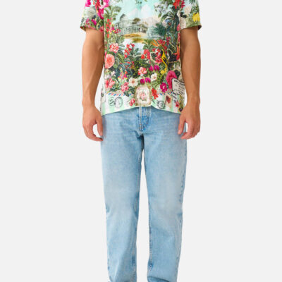 CAMILLA Short Sleeve Camp Collared Shirt LA Belle Botanique - Image 1