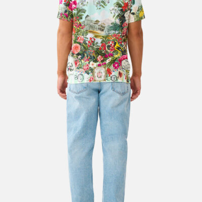 CAMILLA Short Sleeve Camp Collared Shirt LA Belle Botanique - Image 2
