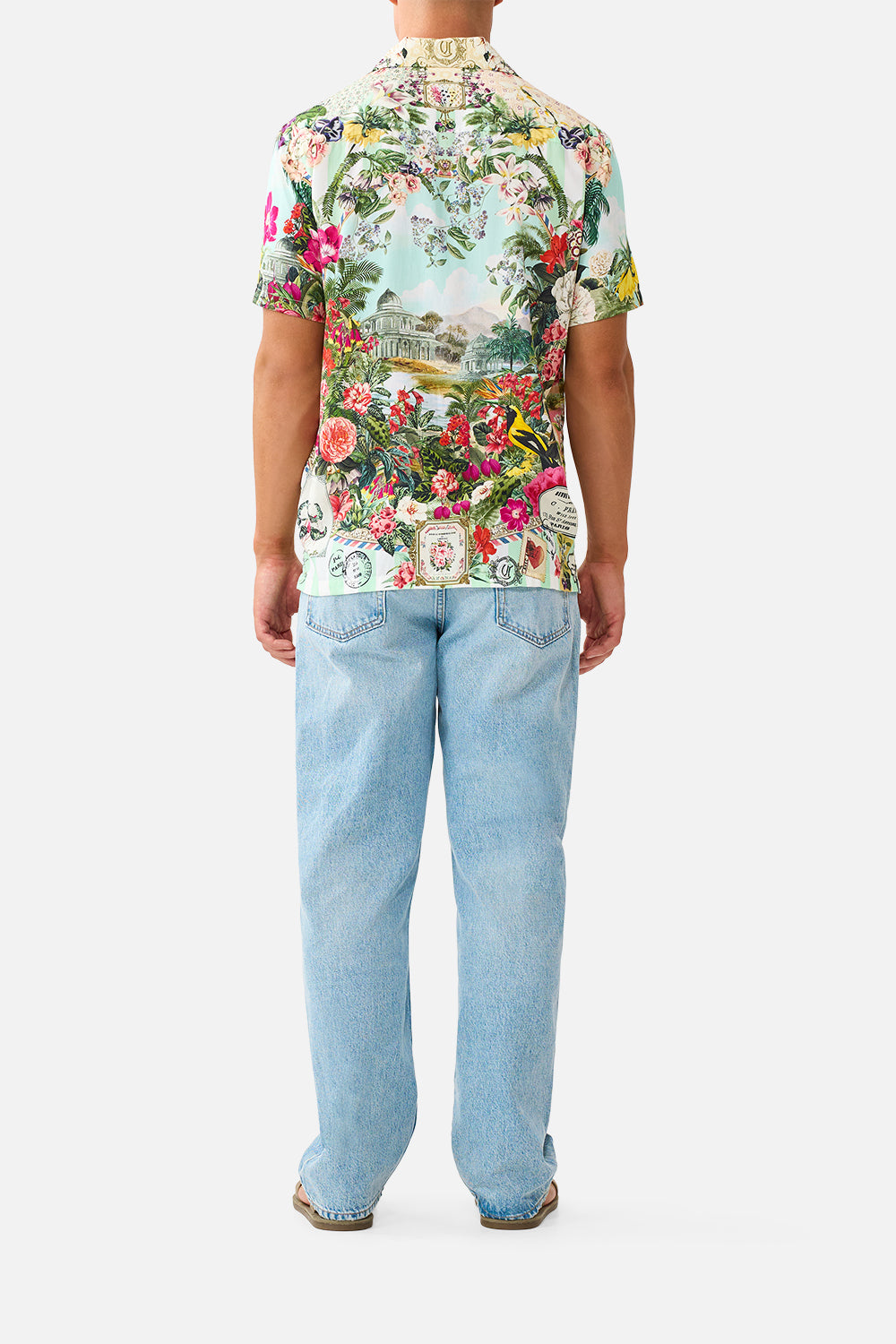 CAMILLA Short Sleeve Camp Collared Shirt LA Belle Botanique - Image 2