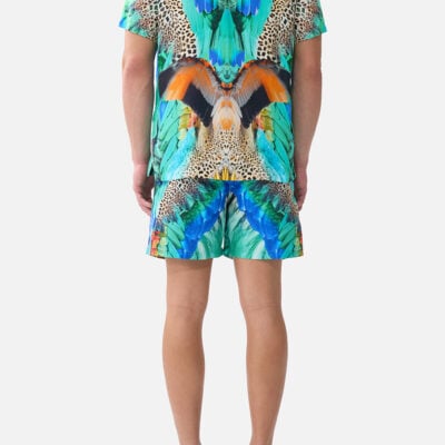 CAMILLA Short Sleeve Camp Collared Shirt Jungle Flight - Image 2