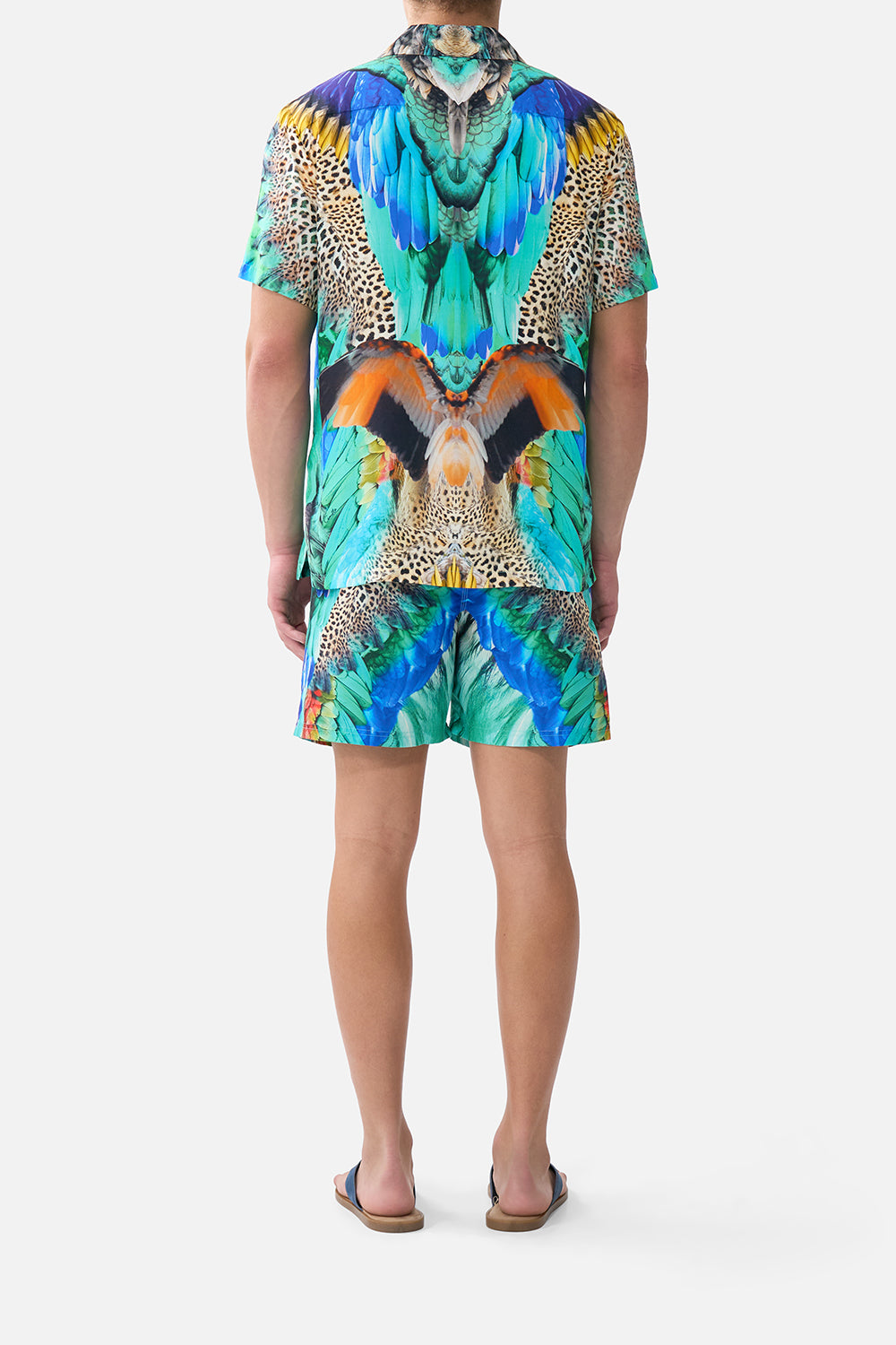 MNCAM131026140621553_2 CAMILLA Short Sleeve Camp Collared Shirt Jungle Flight - Image 2