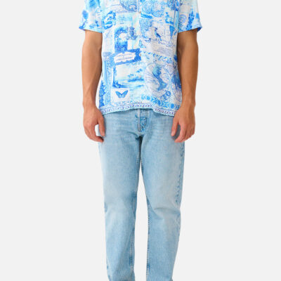 CAMILLA Short Sleeve Camp Collared Shirt Journal DE Voyage - Image 1