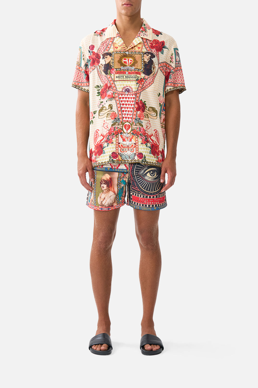 CAMILLA Short Sleeve Camp Collared Shirt High Class Hookah - Image 1