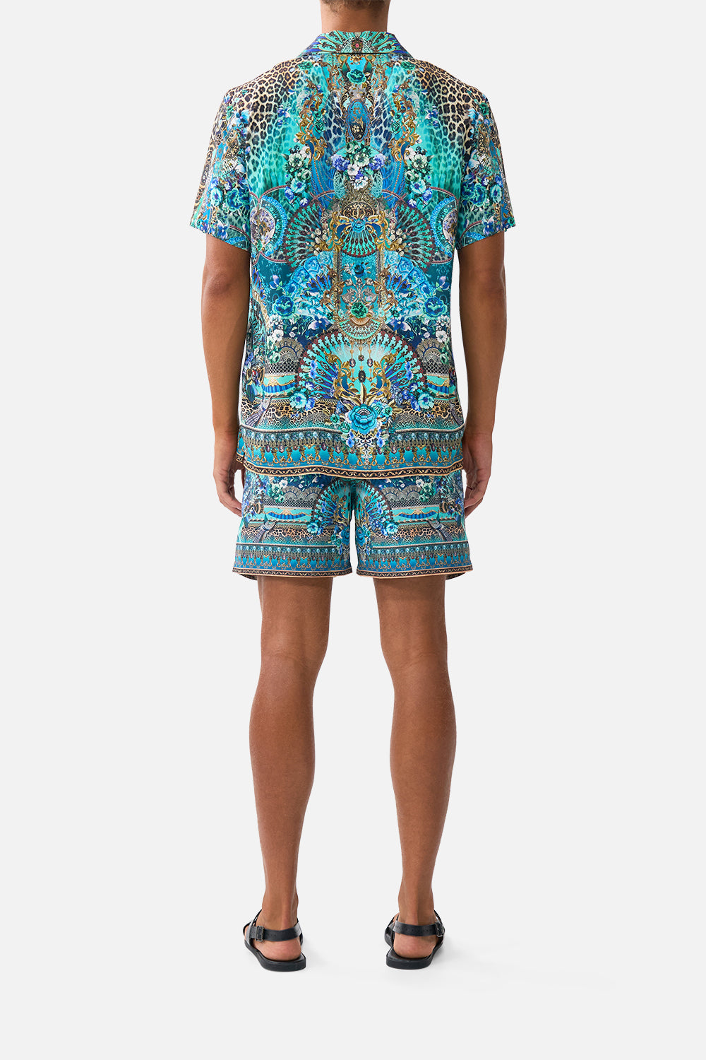 MNCAM131026140621556_2 CAMILLA Short Sleeve Camp Collared Shirt Flamenco Euphoria - Image 2