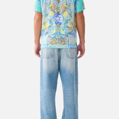 CAMILLA Short Sleeve Camp Collared Shirt Dial UP the Tiles - Image 2