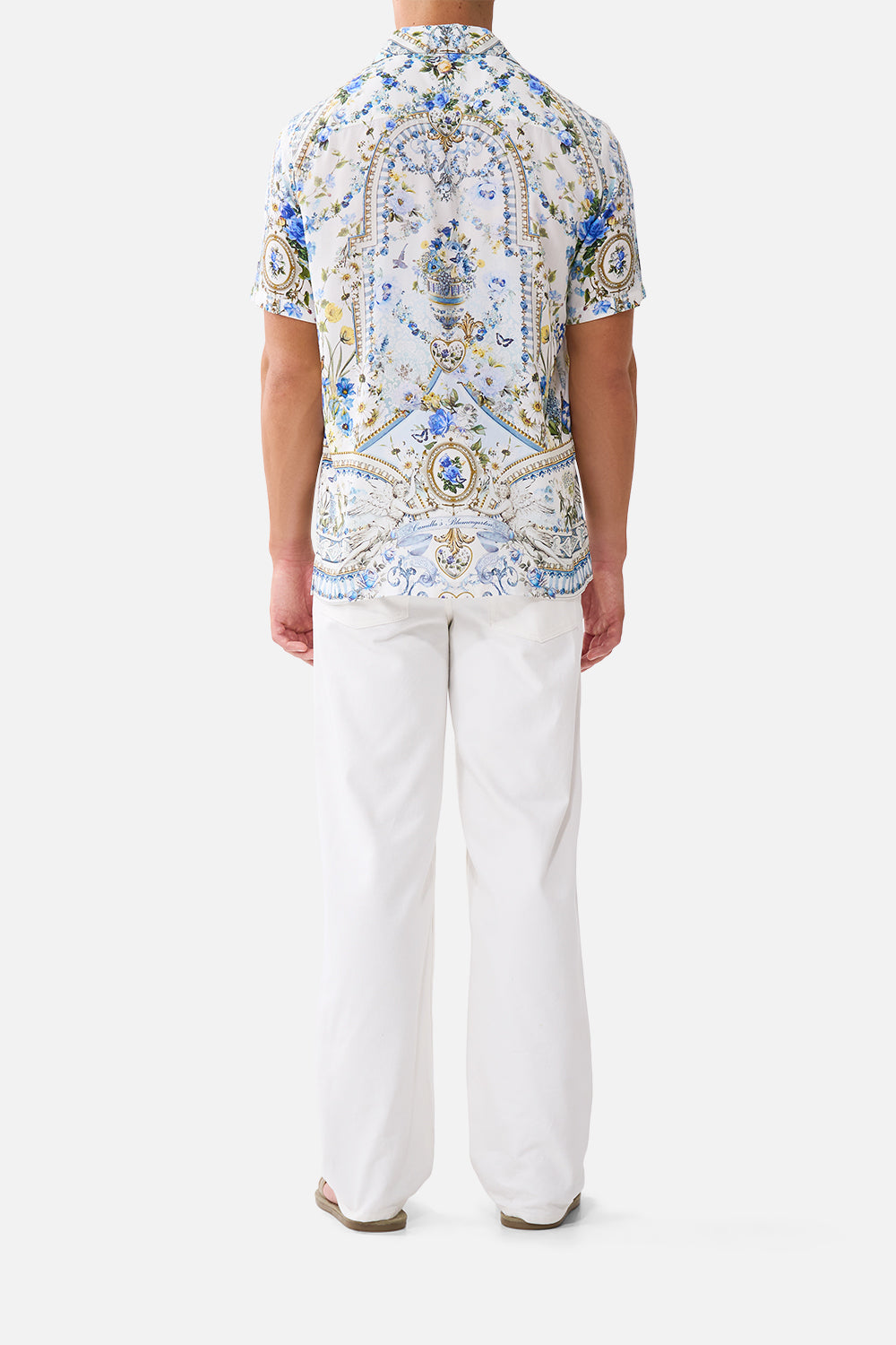 MNCAM131026140621559_2 CAMILLA Short Sleeve Camp Collared Shirt Dandelion Skies - Image 2