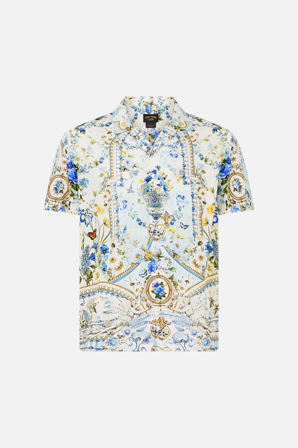 MNCAM131026140621559_3 CAMILLA Short Sleeve Camp Collared Shirt Dandelion Skies - Image 3