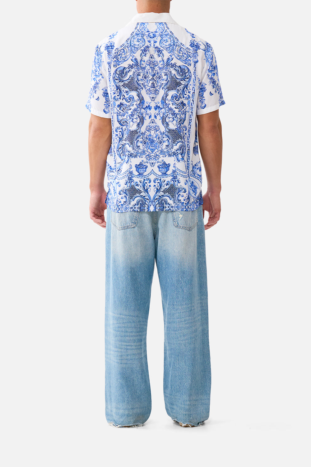MNCAM131026140621561_2 CAMILLA Short Sleeve Camp Collared Shirt Ceramic Panoramic - Image 2