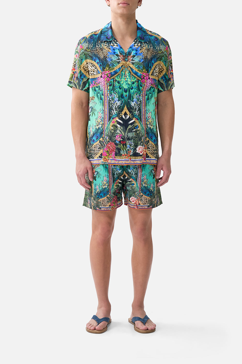 CAMILLA Short Sleeve Camp Collared Shirt Animal Alchemy - Image 1