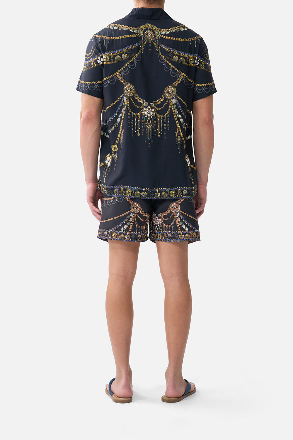 CAMILLA Short Sleeve Camp Collared Shirt Amulets and Alchemy - Image 2