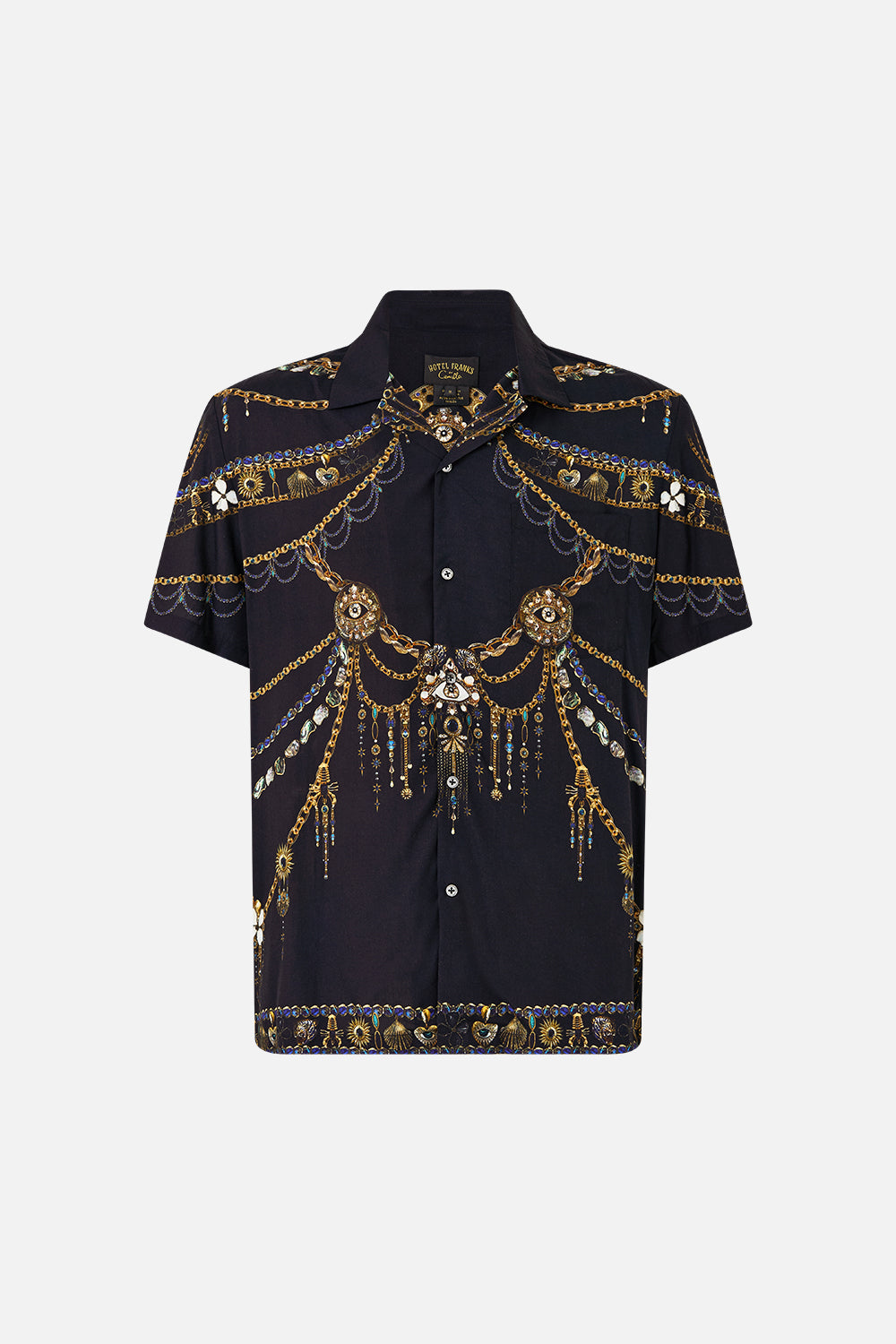 CAMILLA Short Sleeve Camp Collared Shirt Amulets and Alchemy - Image 3