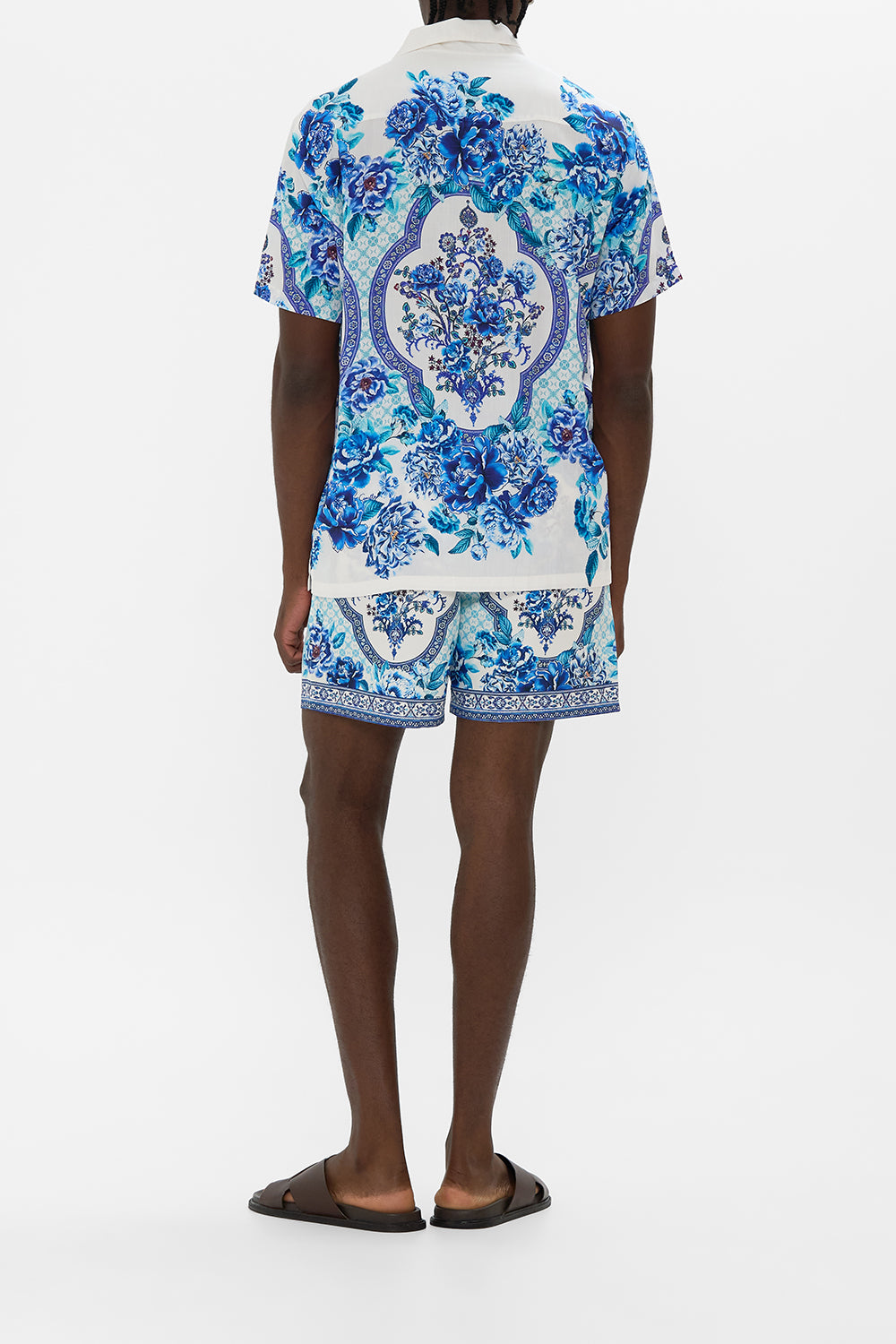 MNCAM131026140621567_2 CAMILLA Short Sleeve Camp Collared Shirt A Ceramic Garden - Image 2