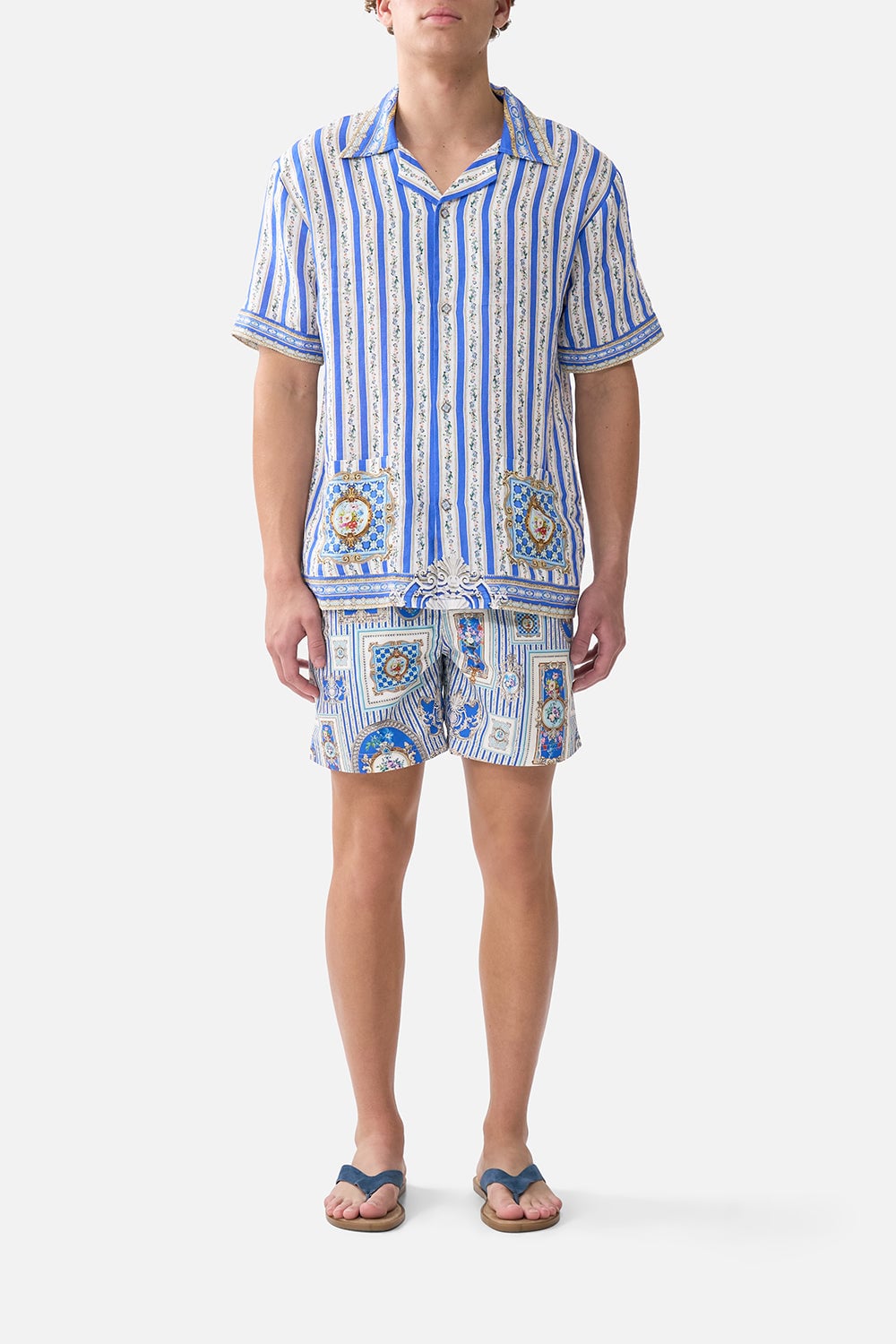 CAMILLA Short Sleeve Cabana Shirt Ottoman Opulence - Image 1
