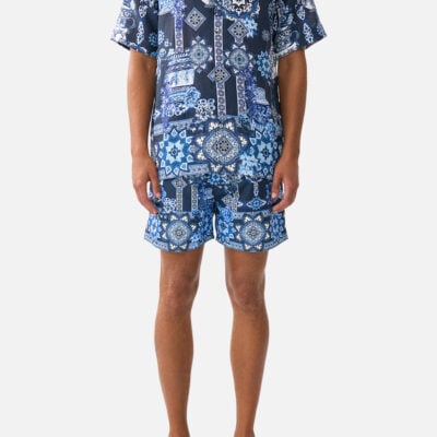 CAMILLA Short Sleeve Cabana Shirt A Tiled Wonderland - Image 1
