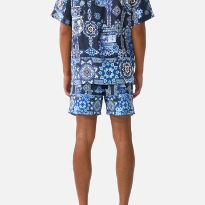 CAMILLA Short Sleeve Cabana Shirt A Tiled Wonderland - Image 2