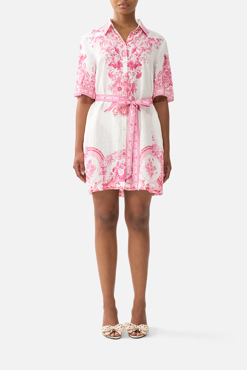 CAMILLA Short Shirt Dress Livin LA Vida Rosa - Image 1