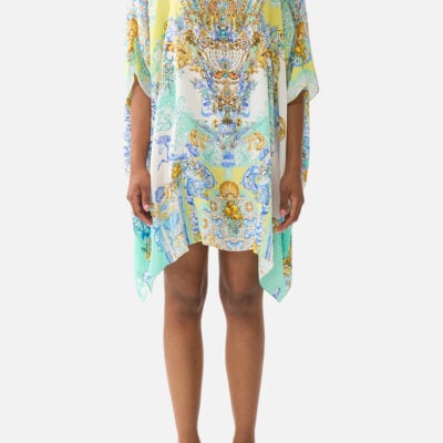 CAMILLA Short Round Neck Kaftan Dial UP the Tiles - Image 1