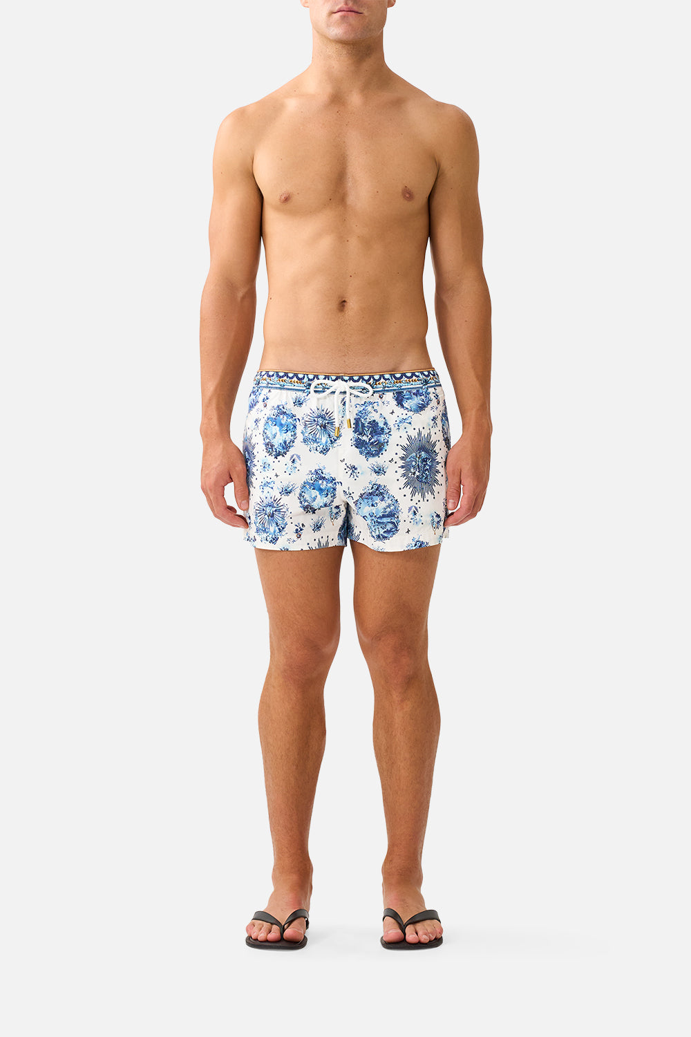 CAMILLA Short Length Boardshort With Elastic Waist the Porcelain Parlour - Image 1