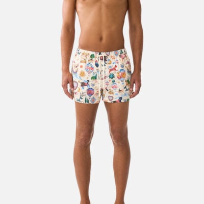 CAMILLA Short Length Boardshort With Elastic Waist Kapadokya Kitsch - Image 1