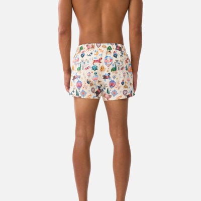 CAMILLA Short Length Boardshort With Elastic Waist Kapadokya Kitsch - Image 2