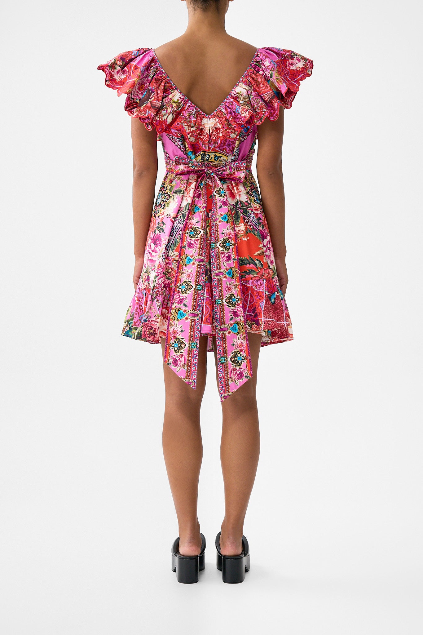 MNCAM131026140621593_2 CAMILLA Short Frill Neck Dress Heirloom Empire - Image 2