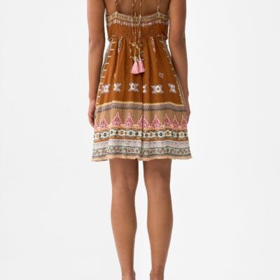 CAMILLA Short Flared Dress With Macrame Detail Fabric OF Time - Image 2