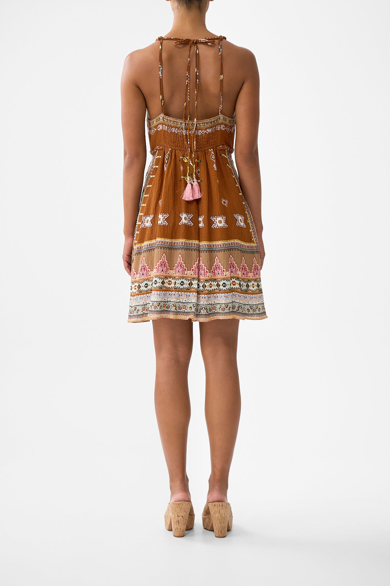 MNCAM131026140621594_2 CAMILLA Short Flared Dress With Macrame Detail Fabric OF Time - Image 2