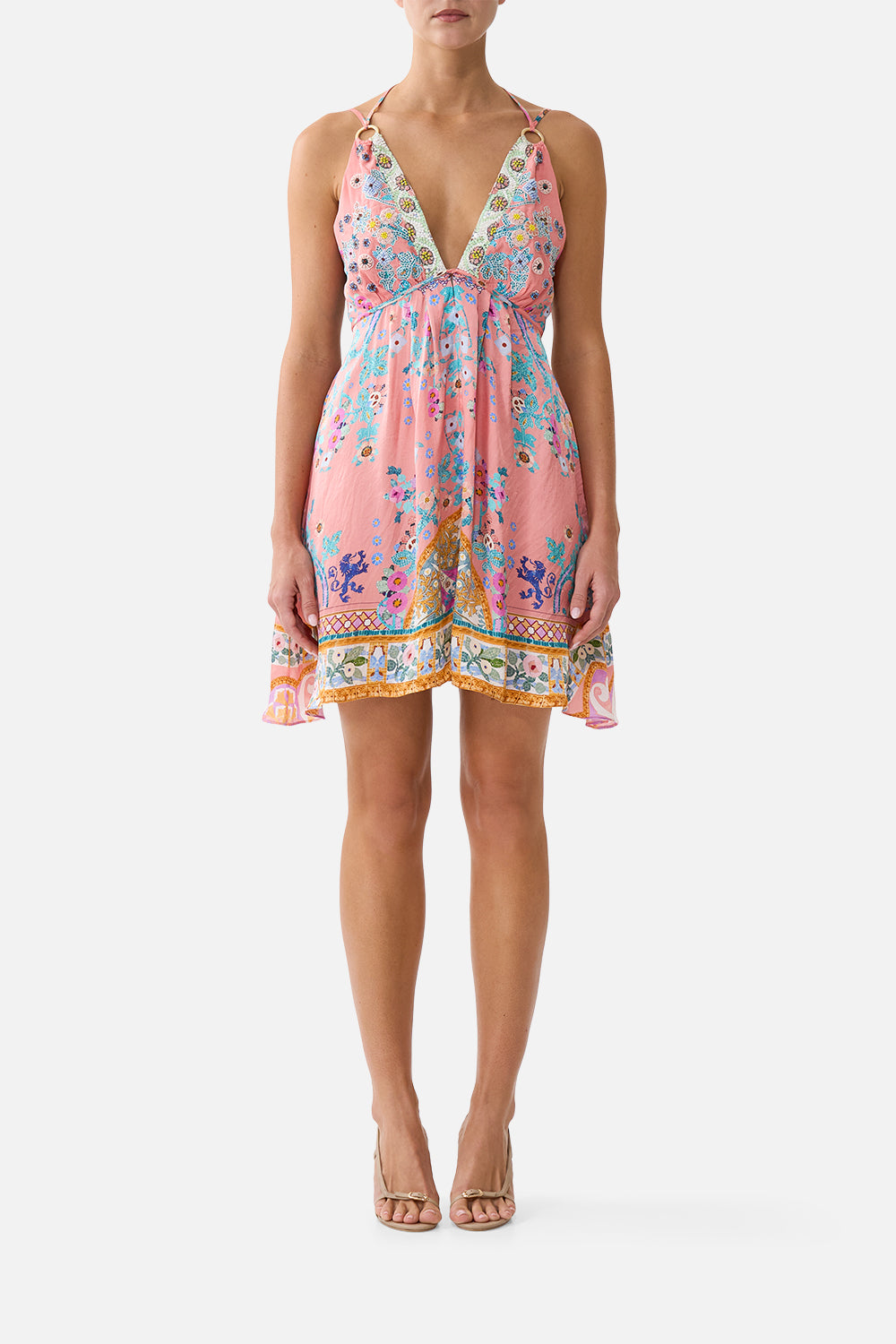 CAMILLA Short Flared Dress With Hardware Howdy Gaudi - Image 1