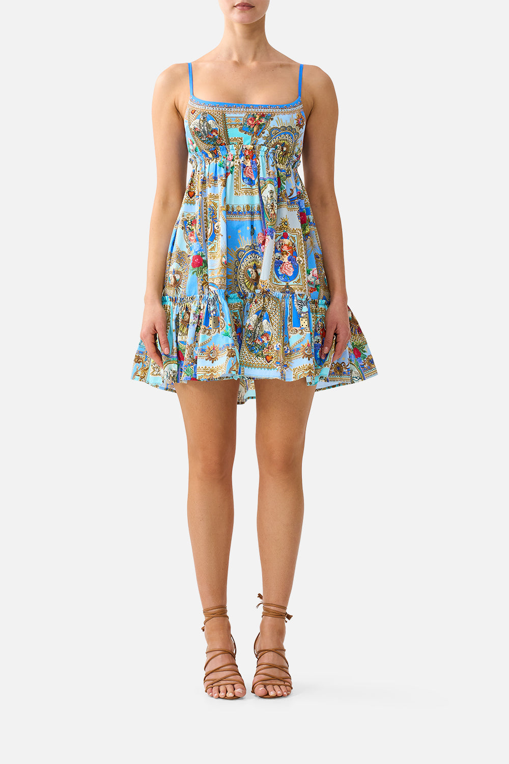 CAMILLA Short Dress With Jersey Bodice Verses - Image 1