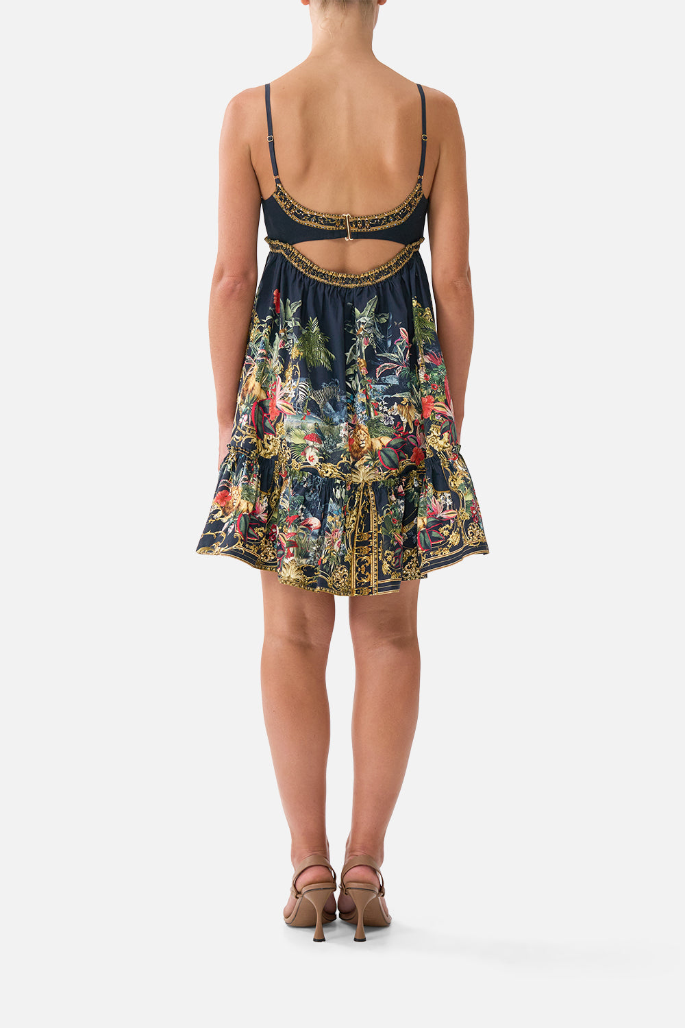 MNCAM131026140621600_2 CAMILLA Short Dress With Jersey Bodice Palace Zoology - Image 2