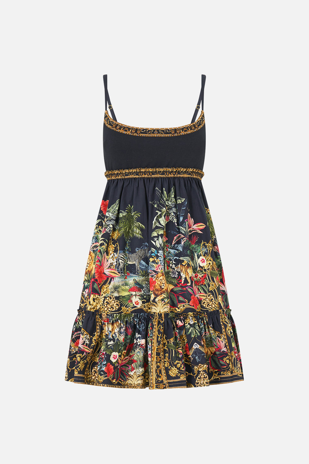 MNCAM131026140621600_3 CAMILLA Short Dress With Jersey Bodice Palace Zoology - Image 3